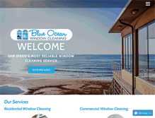 Tablet Screenshot of blueoceanwindowcleaning.com